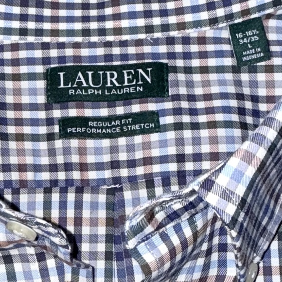Lauren Ralph Lauren Men’s Button-Down Shirt – Men's Size 16-16.5 / 34-35 - Picture 10 of 11